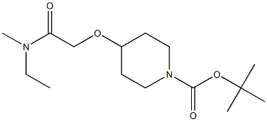 2-(1-BOC-4-哌啶氧基)-N-甲基乙基乙酰氨 结构式