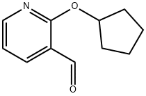 2-(环戊氧基)吡啶-3-甲醛 结构式