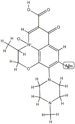 ofloxacin N-oxide 结构式