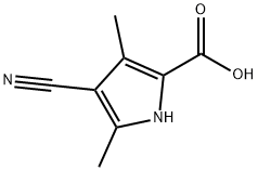 1H-Pyrrole-2-carboxylicacid,4-cyano-3,5-dimethyl-(9CI) 结构式