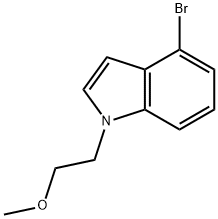 4-bromo-1-(2-methoxyethyl)-1H-indole 结构式