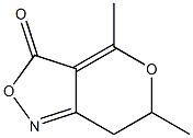 3H-Pyrano[4,3-c]isoxazol-3-one,6,7-dihydro-4,6-dimethyl-(9CI) 结构式