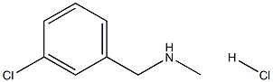 3-氯-N-甲基苄胺盐酸盐 结构式
