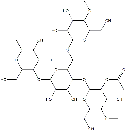 淀粉乙酸酯 结构式