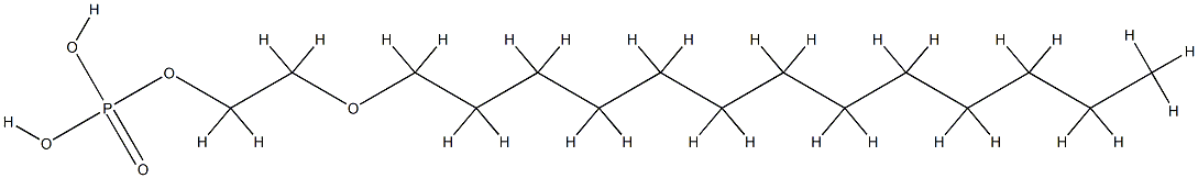 十三烷醇聚醚-10 磷酸酯 结构式
