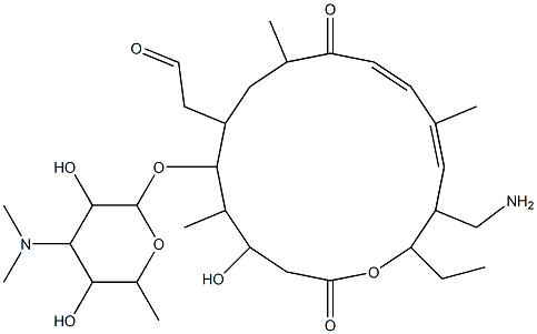 23-amino-O-mycaminosyltylonolide 结构式