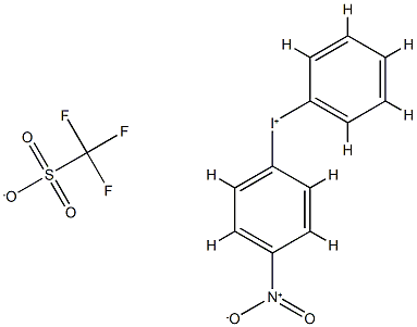 (4-NITROPHENYL)PHENYLIODONIUM TRIFLATE 结构式