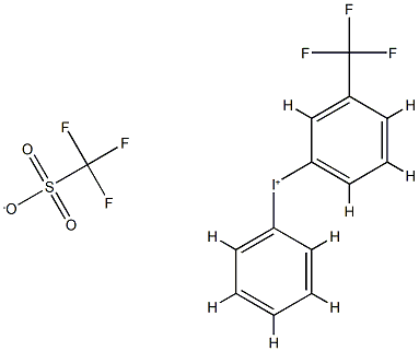 PHENYL[3-(TRIFLUOROMETHYL)PHENYL]IODONIUM TRIFLATE 结构式