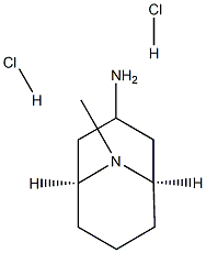 9-Azabicyclo[3.3.1]nonan-3-aMine, 9-Methyl-, hydrochloride (1:2) 结构式