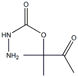 Carbazic acid, ester with 3-hydroxy-3-methyl-2-butanone (7CI) 结构式