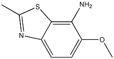 7-Benzothiazolamine,6-methoxy-2-methyl-(9CI) 结构式