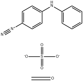 4-Diazodiphenylaminesulfate/Formaldehyde copolymer 结构式
