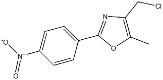 4-(氯甲基)-5-甲基-2-(4-硝基苯基)噁唑 结构式