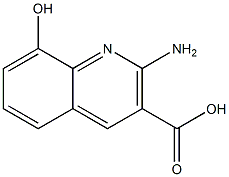 2-氨基-8-羟基喹啉-3-甲酸 结构式