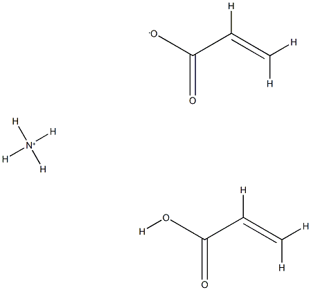 2-Propenoic acid, polymer with ammonium 2-propenoate 结构式