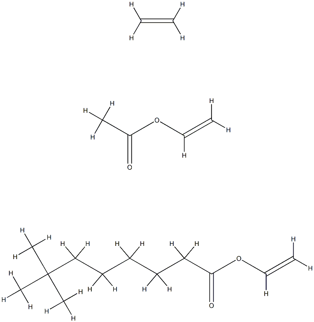 Neodecanoic acid, ethenyl ester, polymer with ethene and ethenyl acetate 结构式