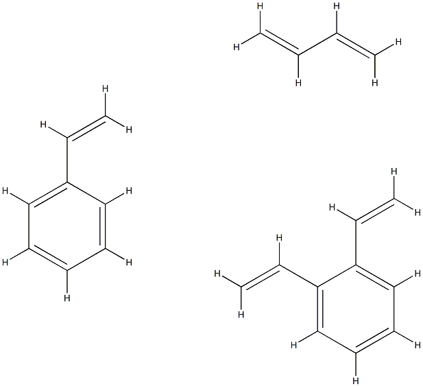 buta-1,3-diene: 1,2-diethenylbenzene: styrene 结构式