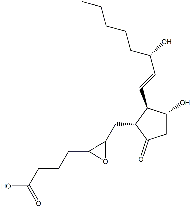 5(6)-epoxyprostaglandin E1 alpha 结构式