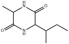 环(异亮氨酸-丙氨酸)二肽 结构式