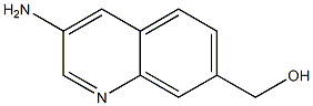 7-Quinolinemethanol,3-amino-(9CI) 结构式