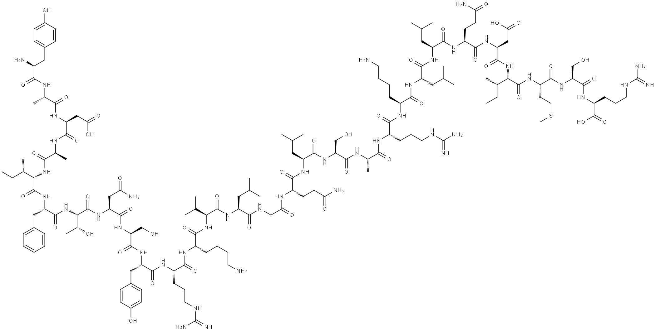 somatotropin releasing hormone (1-29) 结构式