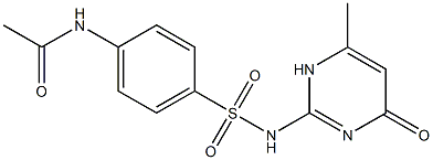 N-4-acetyl-4-hydroxysulfamerazine 结构式