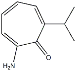 2,4,6-Cycloheptatrien-1-one,2-amino-7-isopropyl-(7CI) 结构式