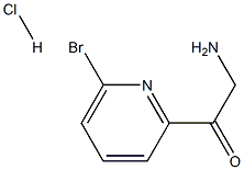 2-氨基-1-(6-溴-2-吡啶基)乙酮盐酸盐 结构式