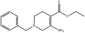 5-氨基-1-苄基-1,2,3,6-四氢吡啶-4-甲酸 乙酯 结构式