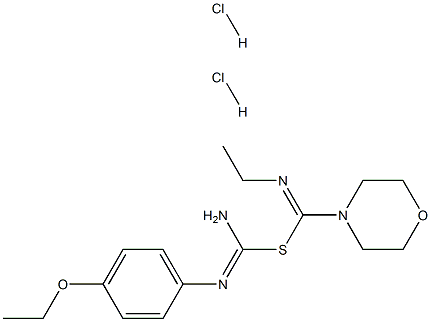 S-phenethylformamidino-4-(N-ethylisothioamide)morpholine 结构式