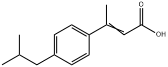 2-Butenoicacid,3-[4-(2-methylpropyl)phenyl]-(9CI) 结构式