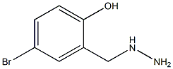 4-bromo-2-(hydrazinylmethyl)phenol 结构式