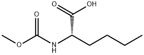 N-甲氧羰基-L-正亮氨酸 结构式