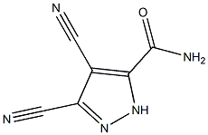 Pyrazole-3(or 5)-carboxamide, 4,5(or 3,4)-dicyano- (7CI) 结构式