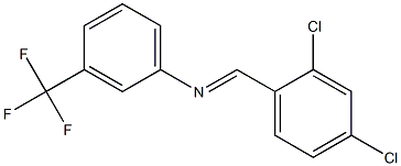 N-(2,4-Dichlorobenzylidene)-α,α,α-trifluoro-m-toluidine 结构式