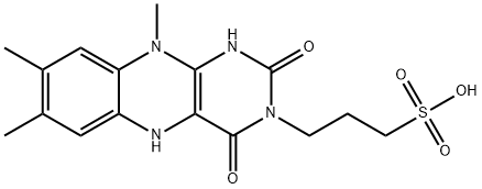 1,5-dihydro-3-(3-sulfopropyl)lumiflavin 结构式