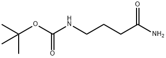 叔-丁基 (4-氨基-4-氧亚基丁基)氨基甲酯 结构式