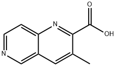 3-甲基-1,6-萘啶-2-羧酸 结构式