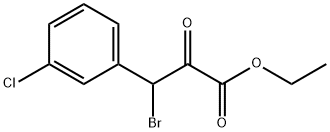 Benzenepropanoic acid, α-bromo-3-chloro-β-oxo-, ethyl ester 结构式