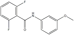 2,6-difluoro-N-(3-methoxyphenyl)benzamide 结构式