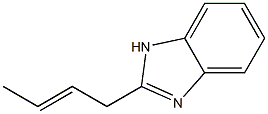 1H-Benzimidazole,2-(2-butenyl)-(9CI) 结构式