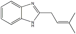 1H-Benzimidazole,2-(3-methyl-2-butenyl)-(9CI) 结构式