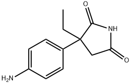 3-(4'-aminophenyl)-3-ethylpyrollidine-2,5-dione 结构式