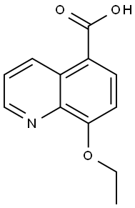 5-Quinolinecarboxylicacid,8-ethoxy-(7CI) 结构式