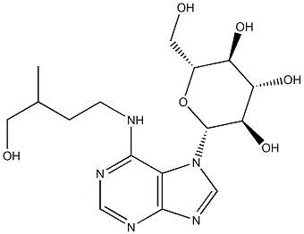 DIHYDROZEATIN-7-GLUCOSIDE (DHZ7G) 结构式