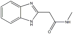 1H-Benzimidazole-2-acetamide,N-methyl-(9CI) 结构式