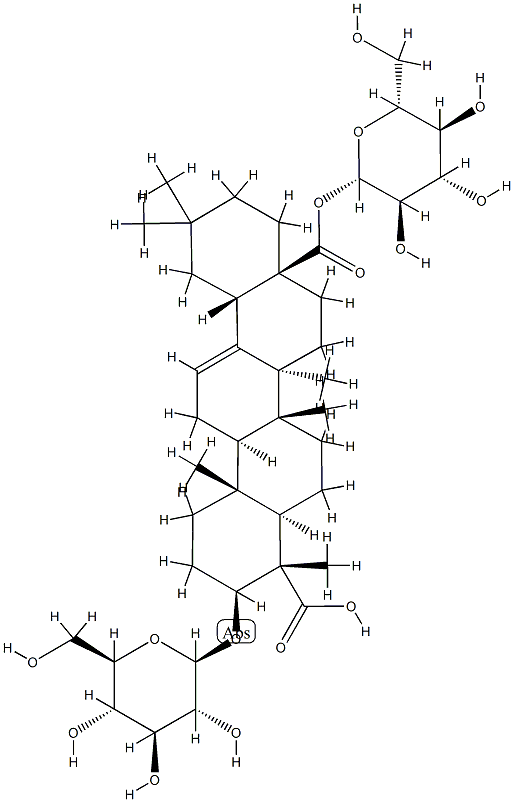 瞿麦三萜苷 A 结构式