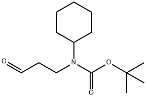 3-环己基-(N-BOC)-氨基丙醛 结构式
