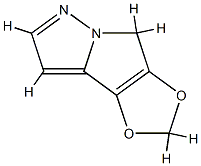 4H-1,3-Dioxolo[3,4]pyrrolo[1,2-b]pyrazole 结构式