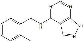 N-[(2-methylphenyl)methyl]-2,4,8,9-tetrazabicyclo[4.3.0]nona-2,4,7,10- tetraen-5-amine 结构式